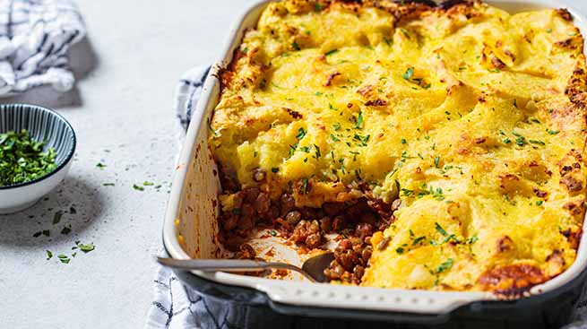 Lentil shepherds pie